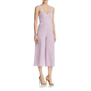 The East Order Elegant Purple Jumpsuit with Cropped Culotte Design Size XS
